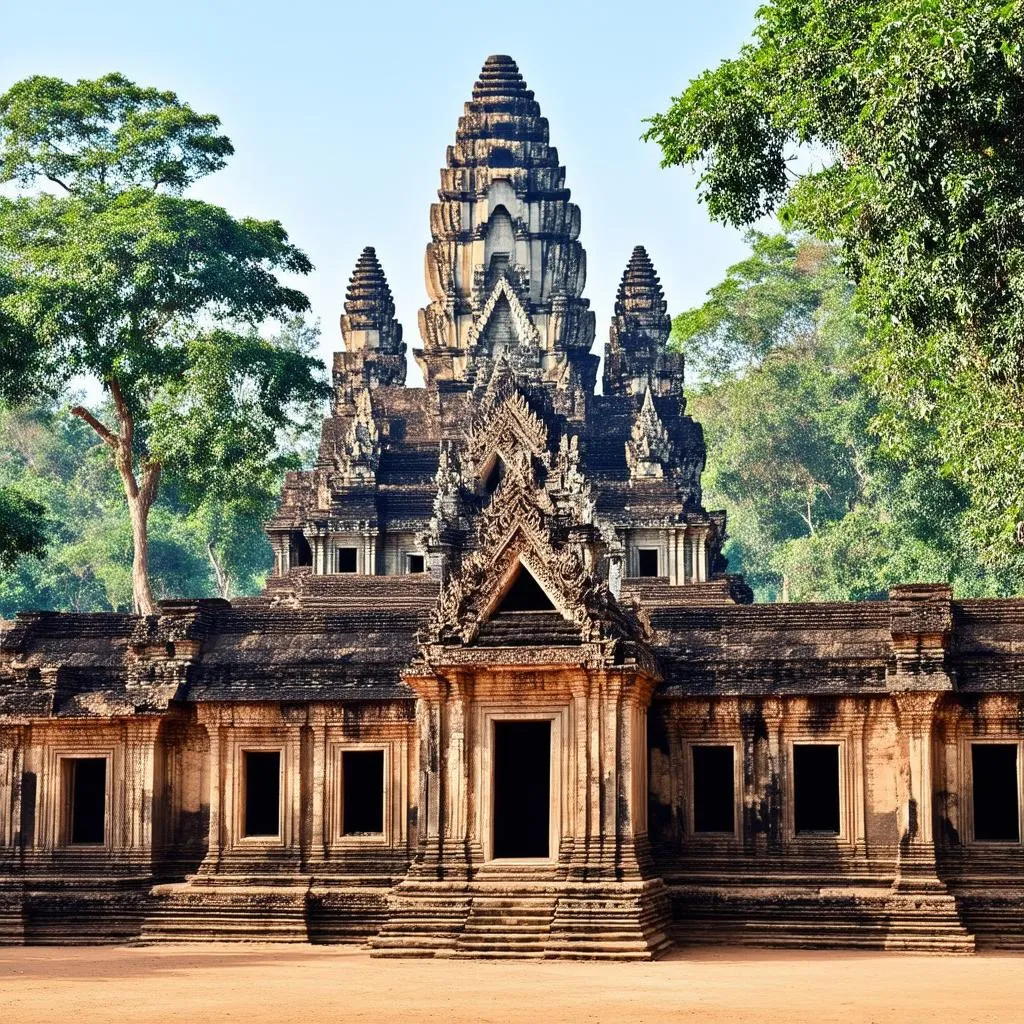 Ancient temple in Angkor Wat complex