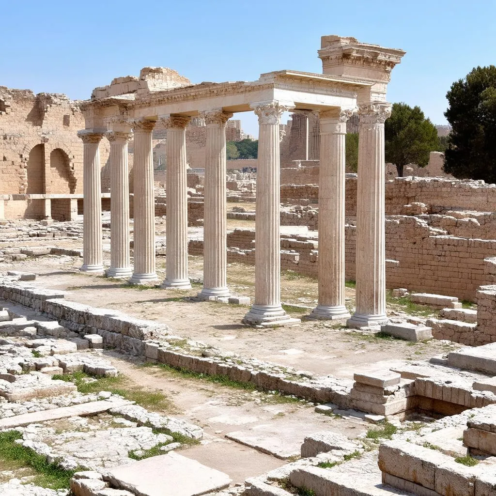 Ancient Roman ruins in Ankara