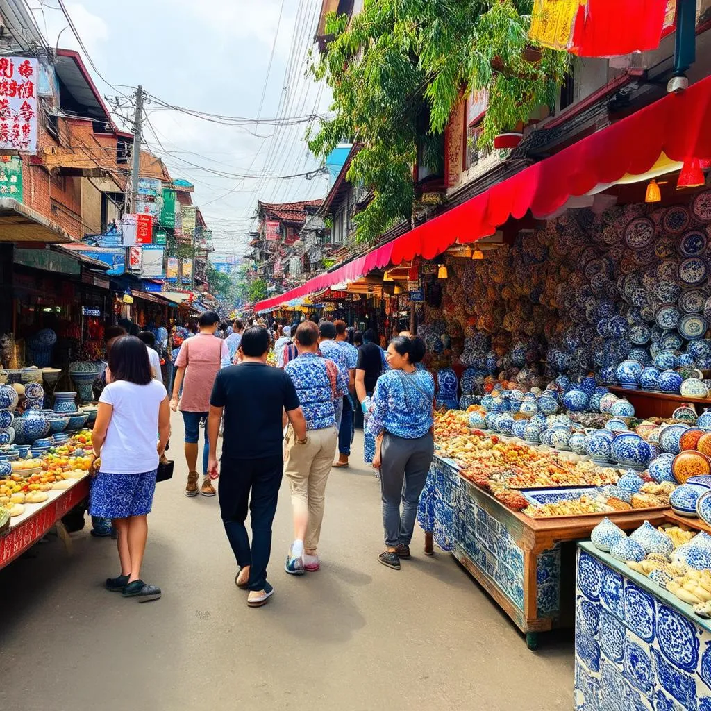 Bat Trang Street Market