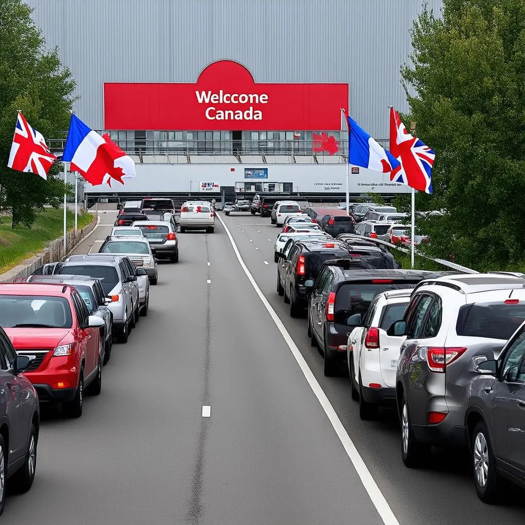 Canadian border crossing