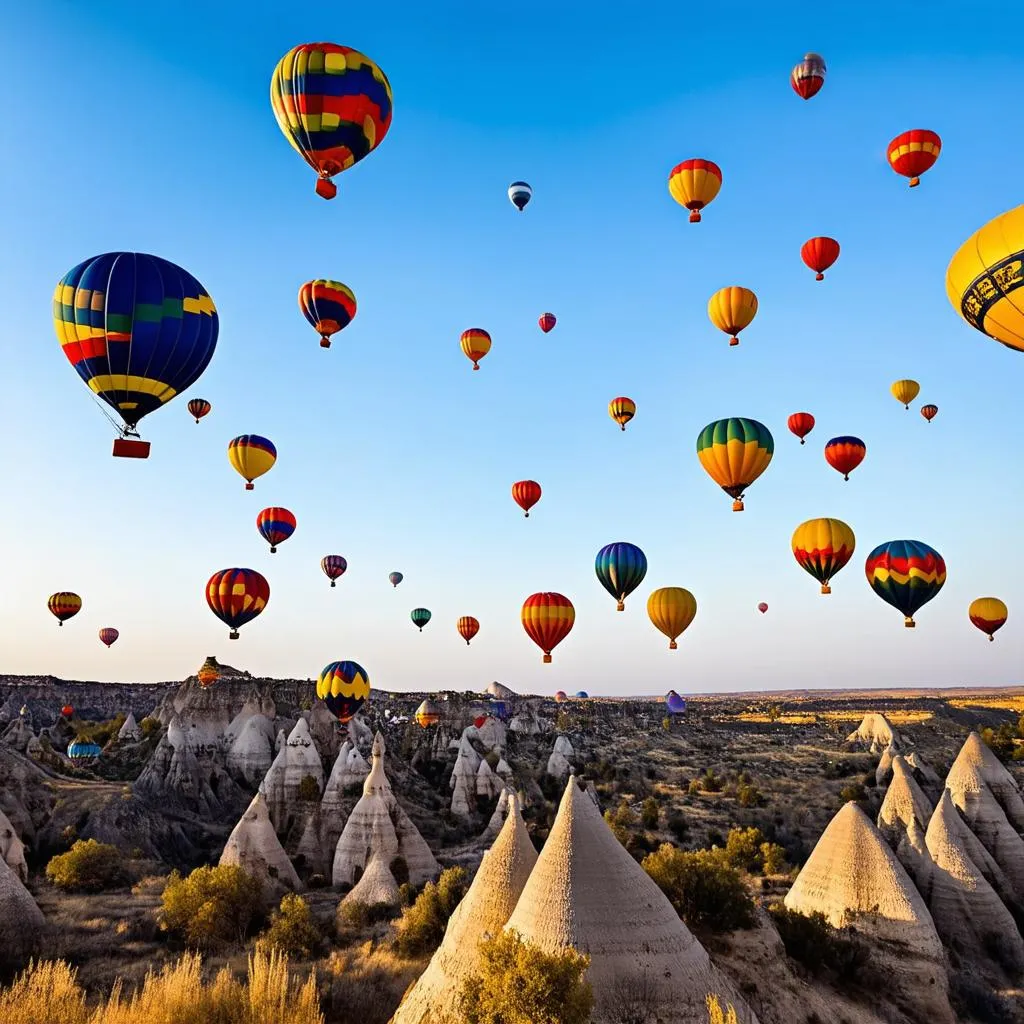 Hot air balloons over Cappadocia