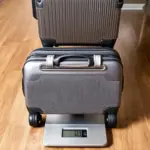 Carry-on Luggage on Scale