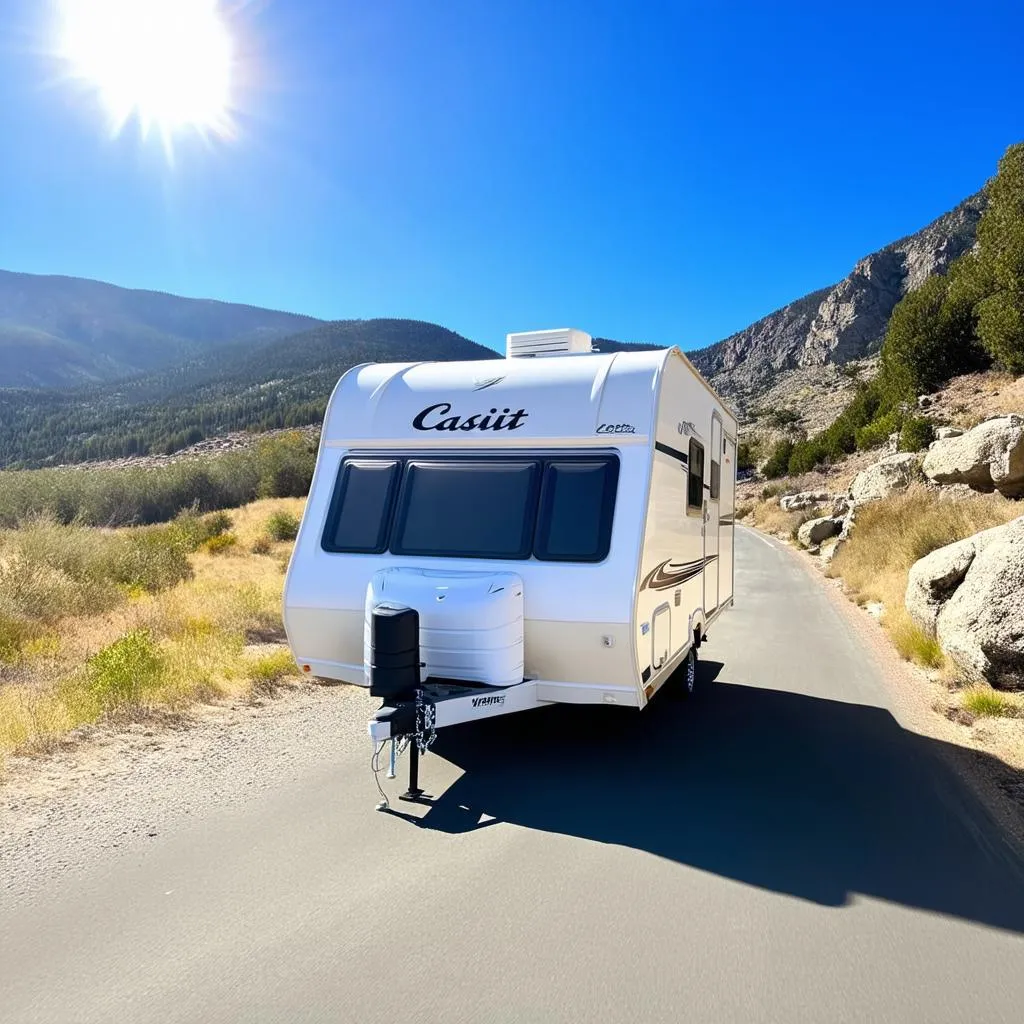 Casita Travel Trailer on the Road