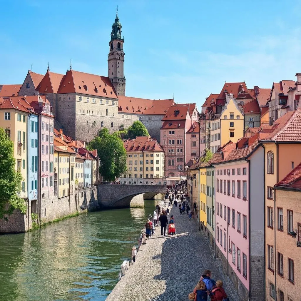 Scenic view of Cesky Krumlov