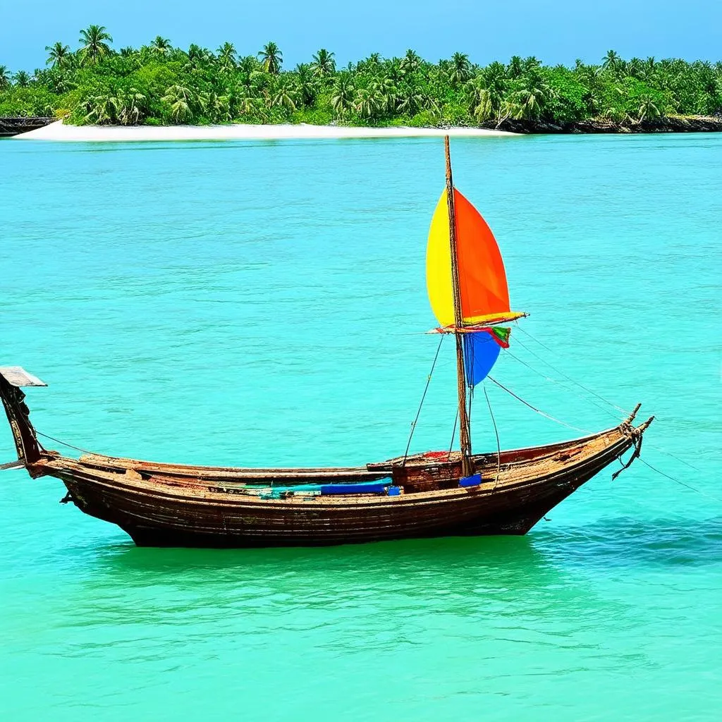 Cham Island Traditional Fishing Boat