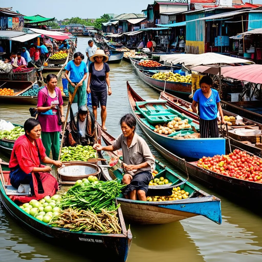 Chau Doc Floating Market