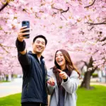 Cherry Blossom Selfie