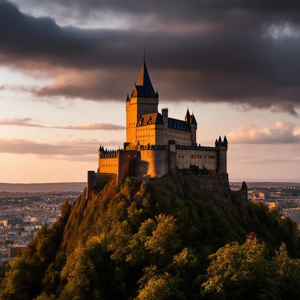 Edinburgh Castle at Sunset