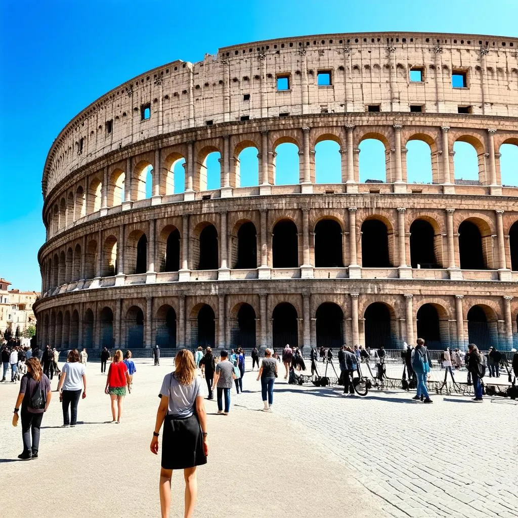 Tourists-exploring-Rome-Italy