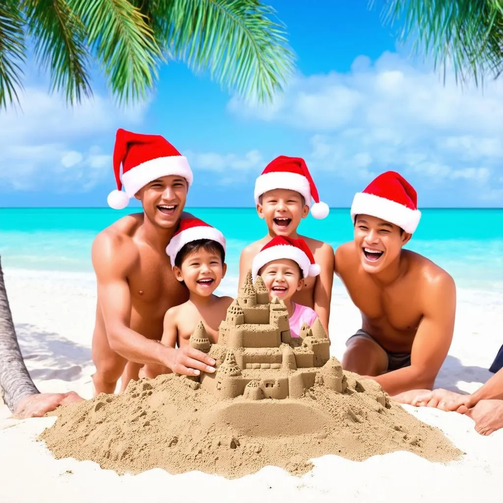 Family Christmas Vacation on the Beach