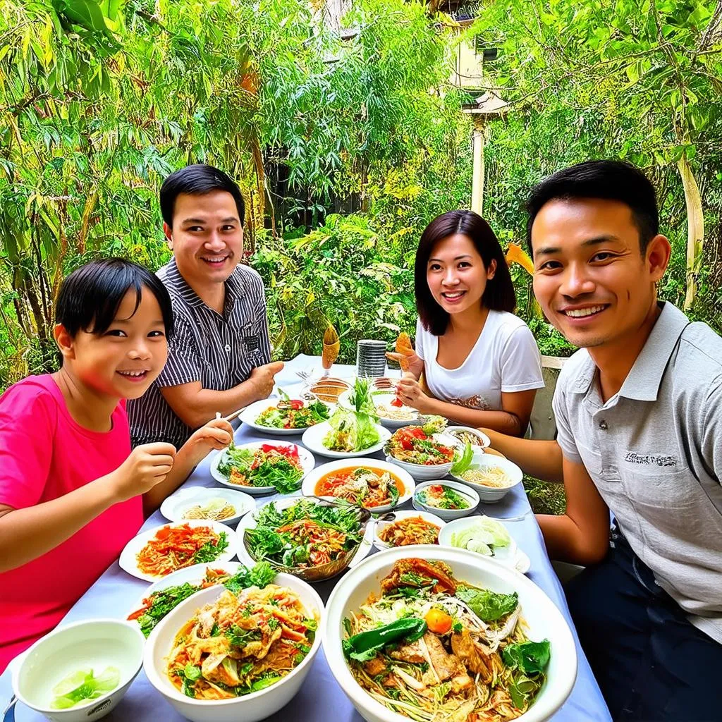 Family Meal in Phuoc Loc