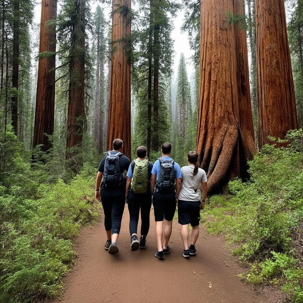 Family Hiking in Yosemite National Park