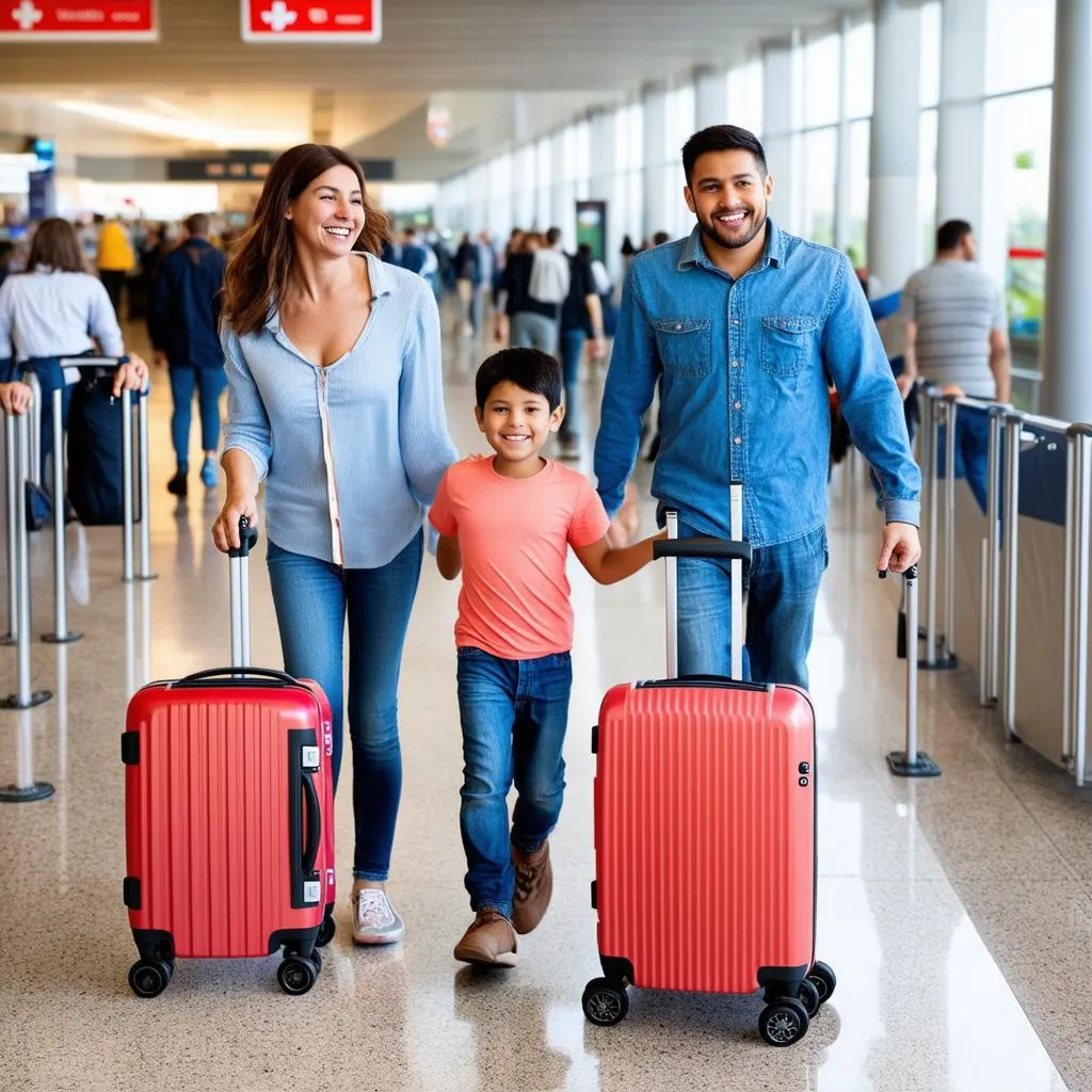 Family at Airport