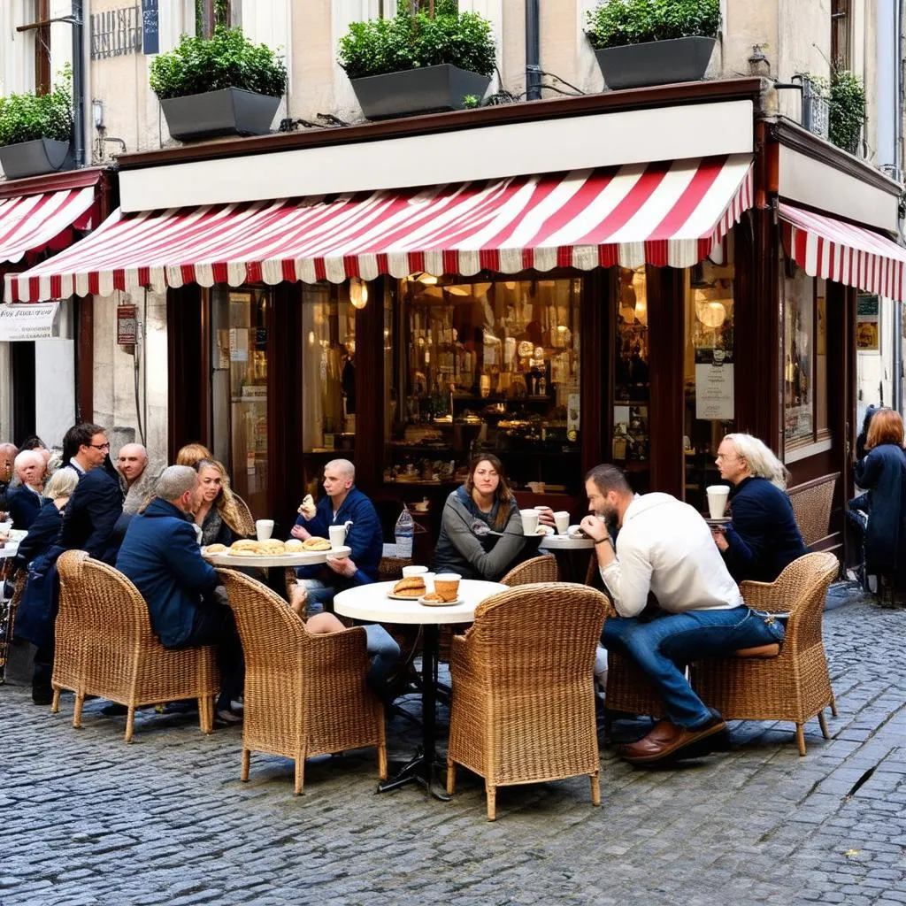 Outdoor Cafe in France