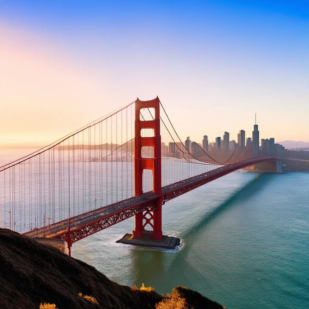 Golden Gate Bridge at Sunset