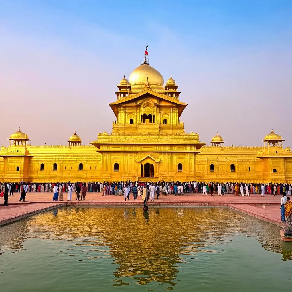 Golden Temple at Sunset