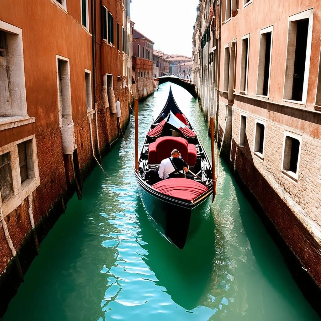 Romantic Gondola Ride in Venice