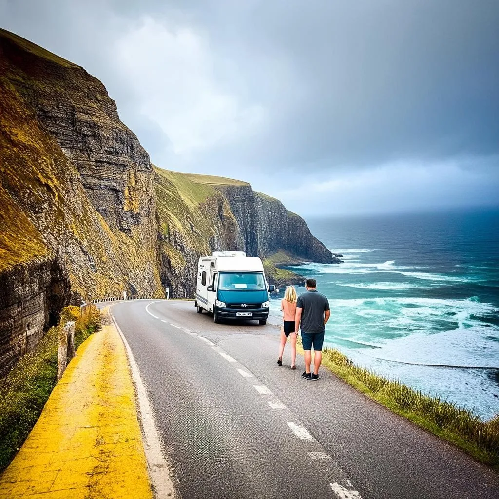 Scenic drive along the Great Ocean Road