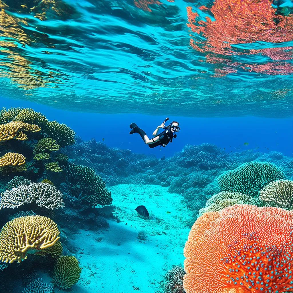 Snorkeling in the Great Barrier Reef