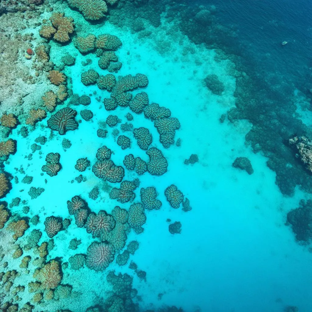 The Great Barrier Reef from above