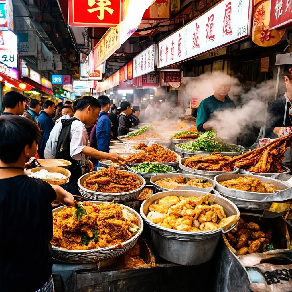 Street food vendor in Guangzhou