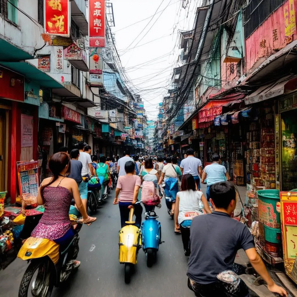 Hanoi Old Quarter street scene