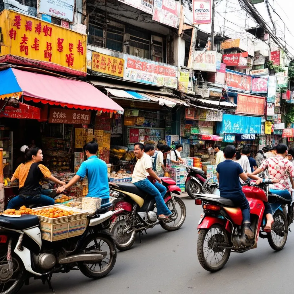 Busy Hanoi Old Quarter