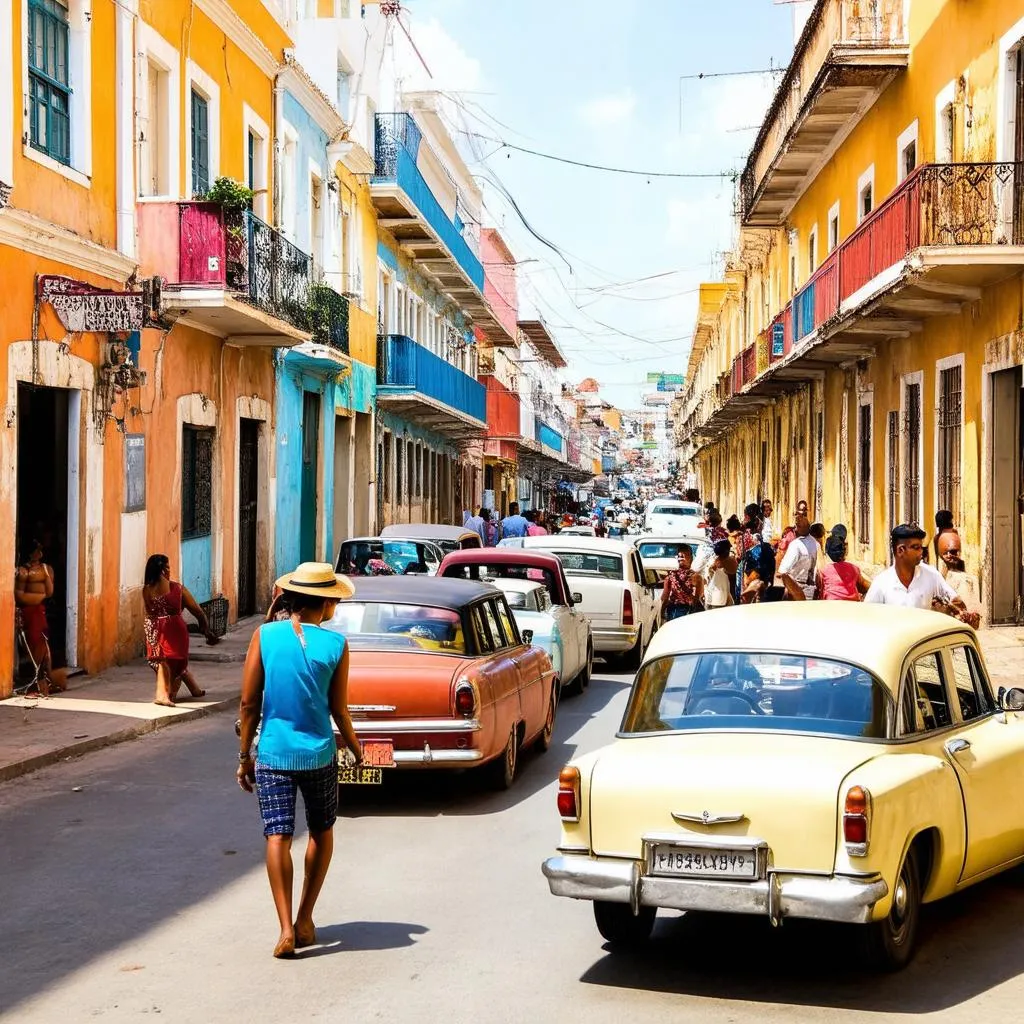 Vibrant Havana Street Scene