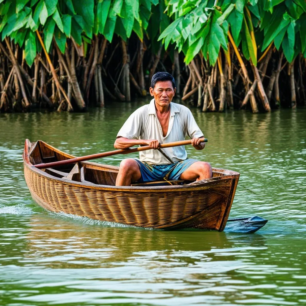 Hoi An Basket Boat