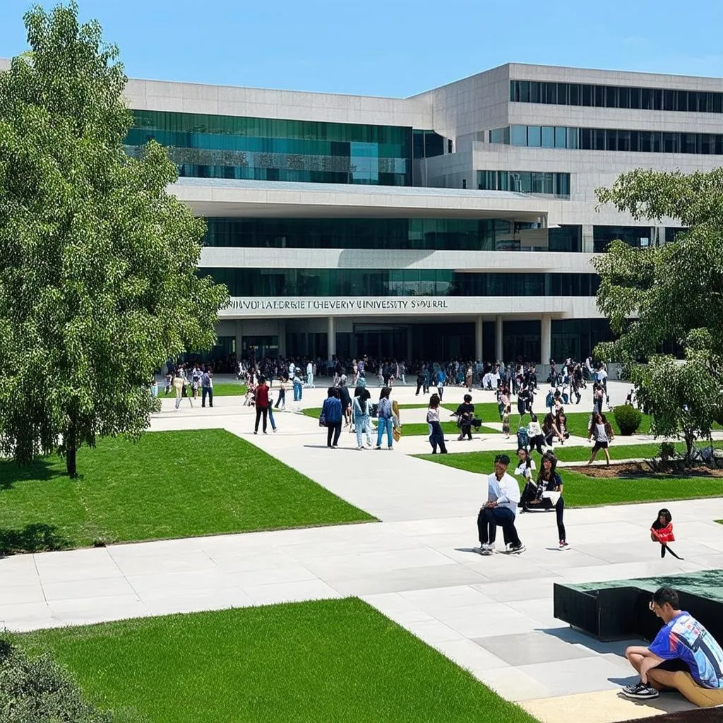 Modern University Campus