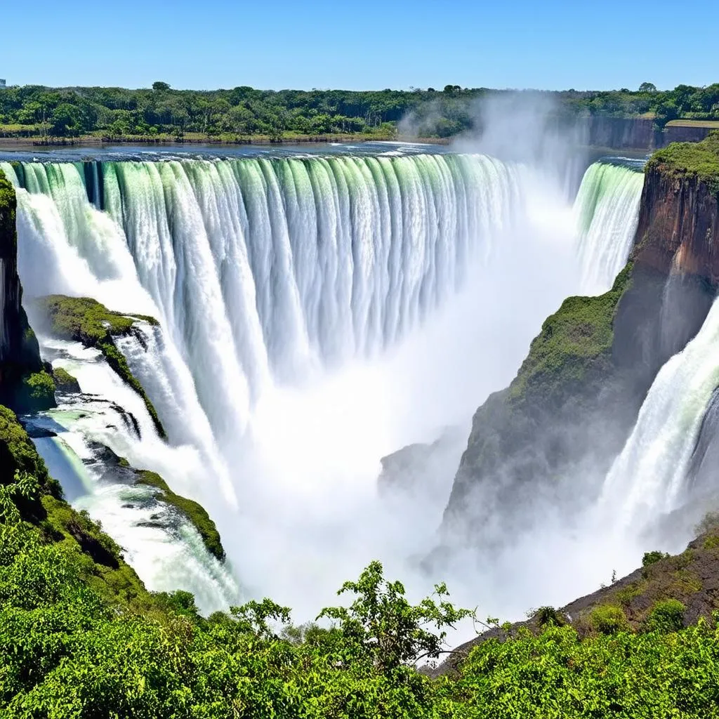 Iguazu Falls panoramic view