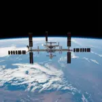 International Space Station orbiting Earth