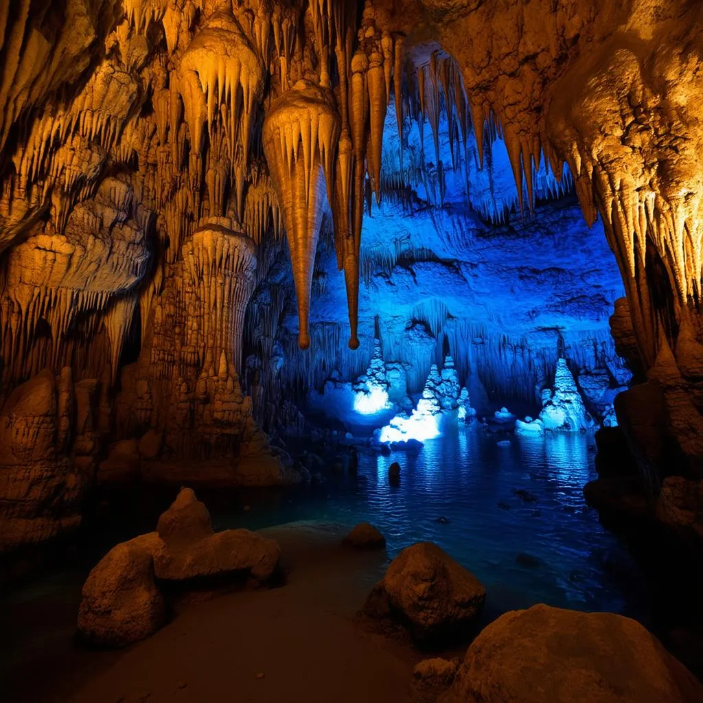 Inside the Jeita Grotto