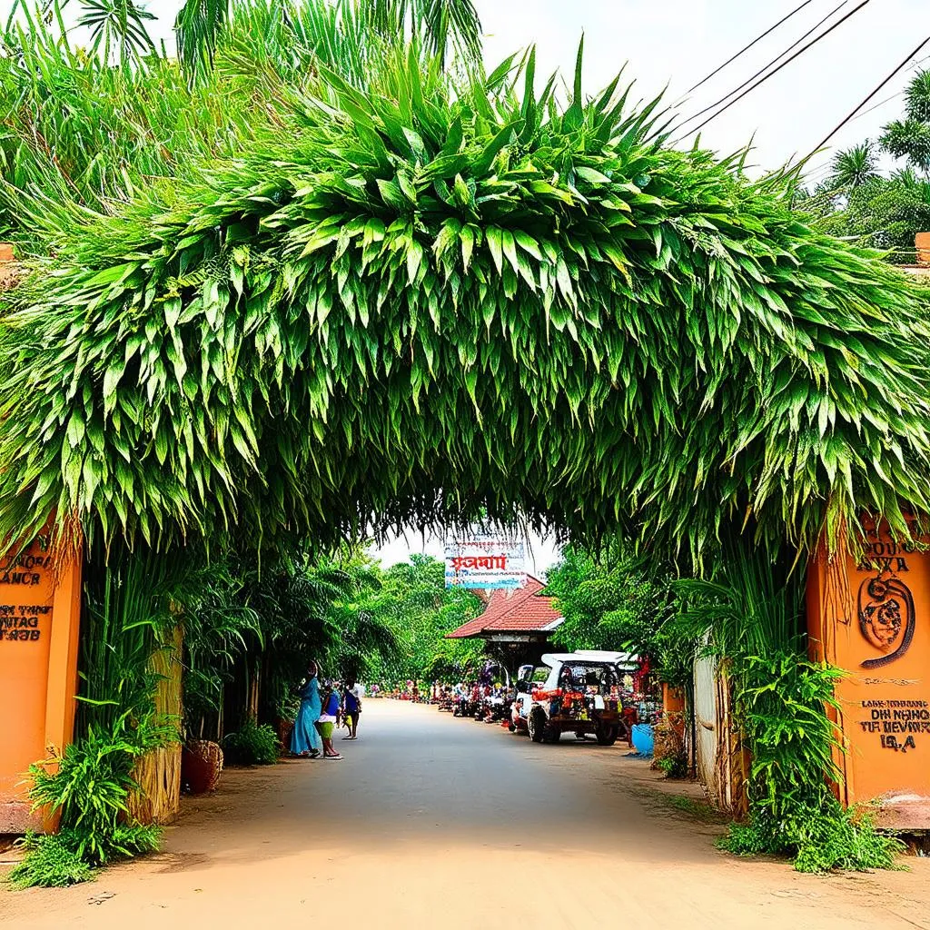 Lan Vương Tourist Village Entrance