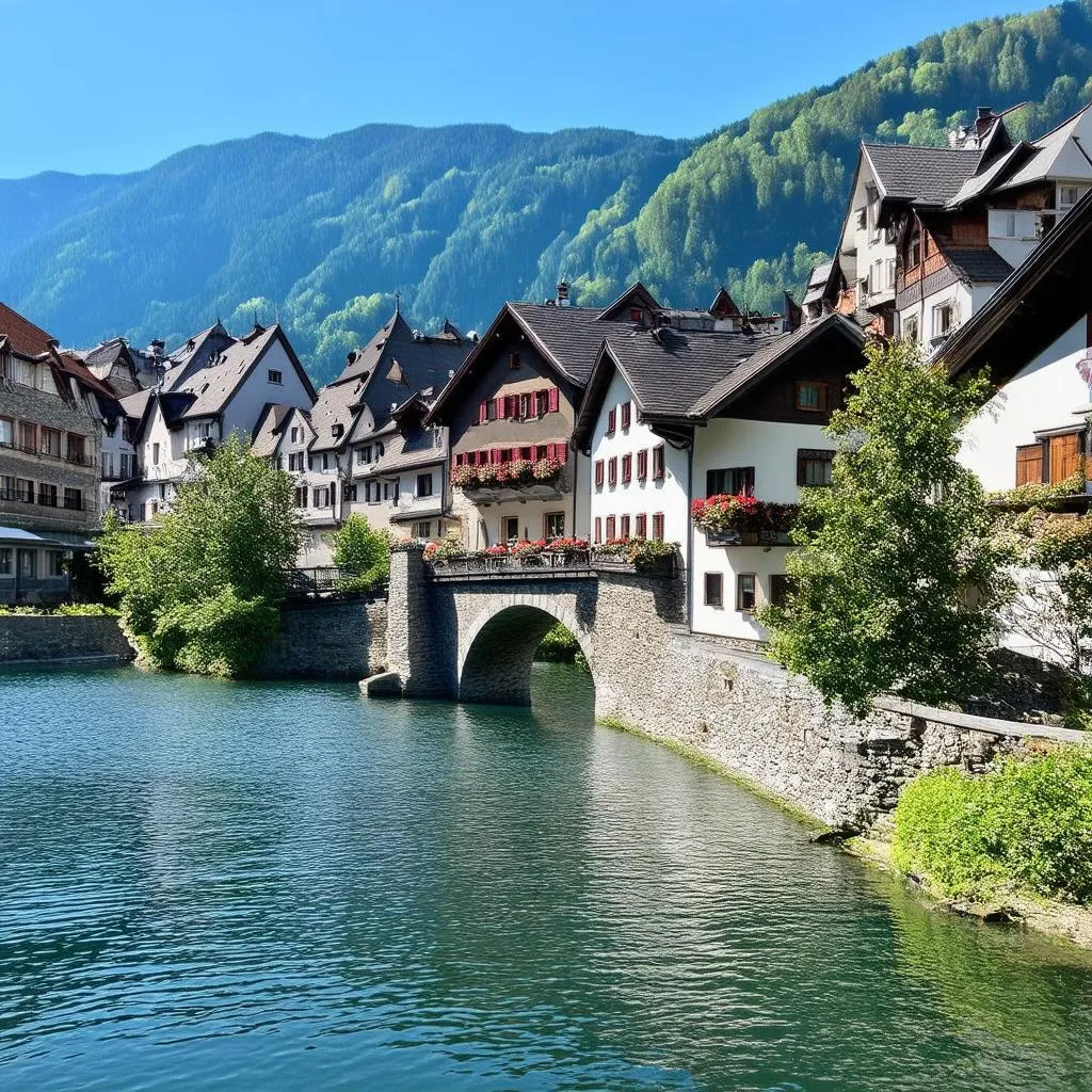 Lucerne Switzerland cityscape