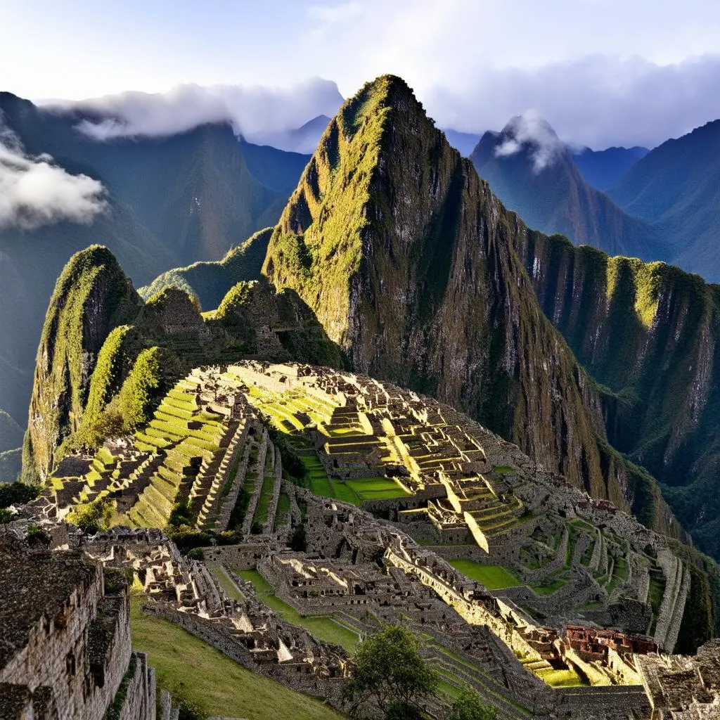 Sunrise over Machu Picchu