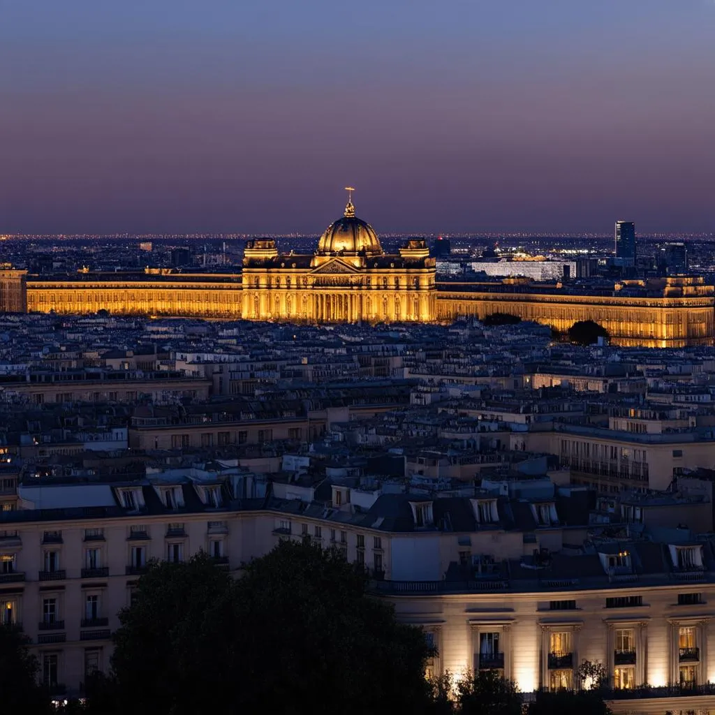 Madrid Skyline at Night