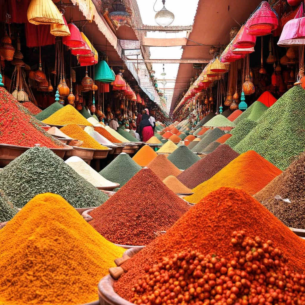 Moroccan spice market