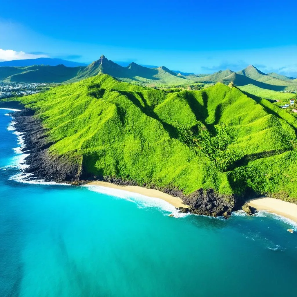 Scenic view of the Maui coastline