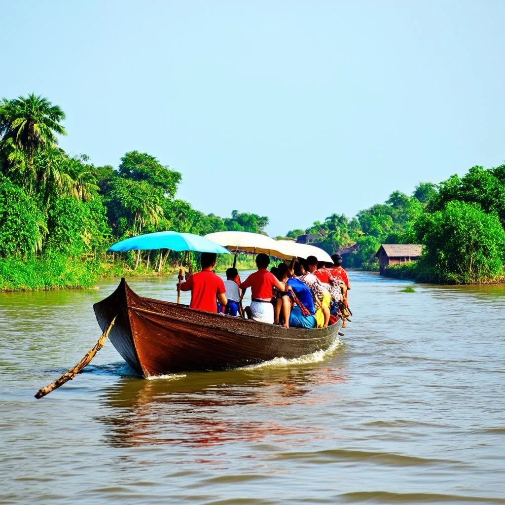 Boat Trip on the Mekong River