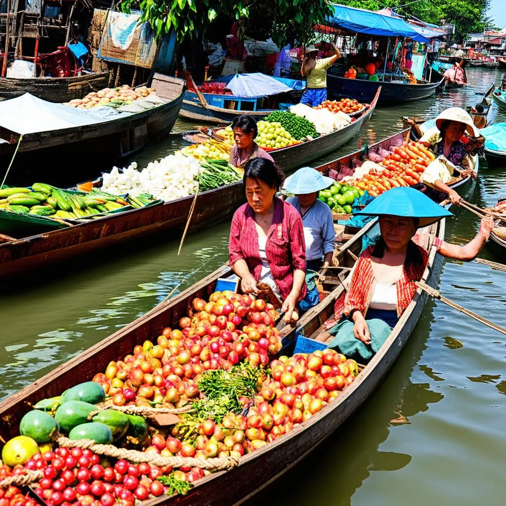 Mekong Delta Floating Market