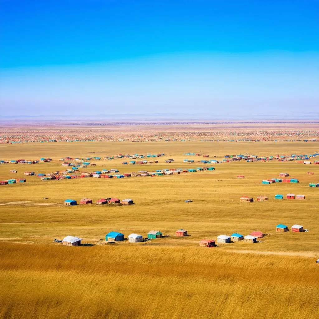 Mongolian Steppe with Ger