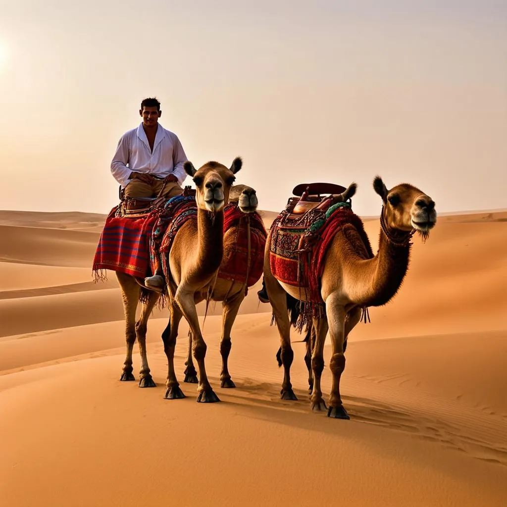 Moroccan camel trekking guide