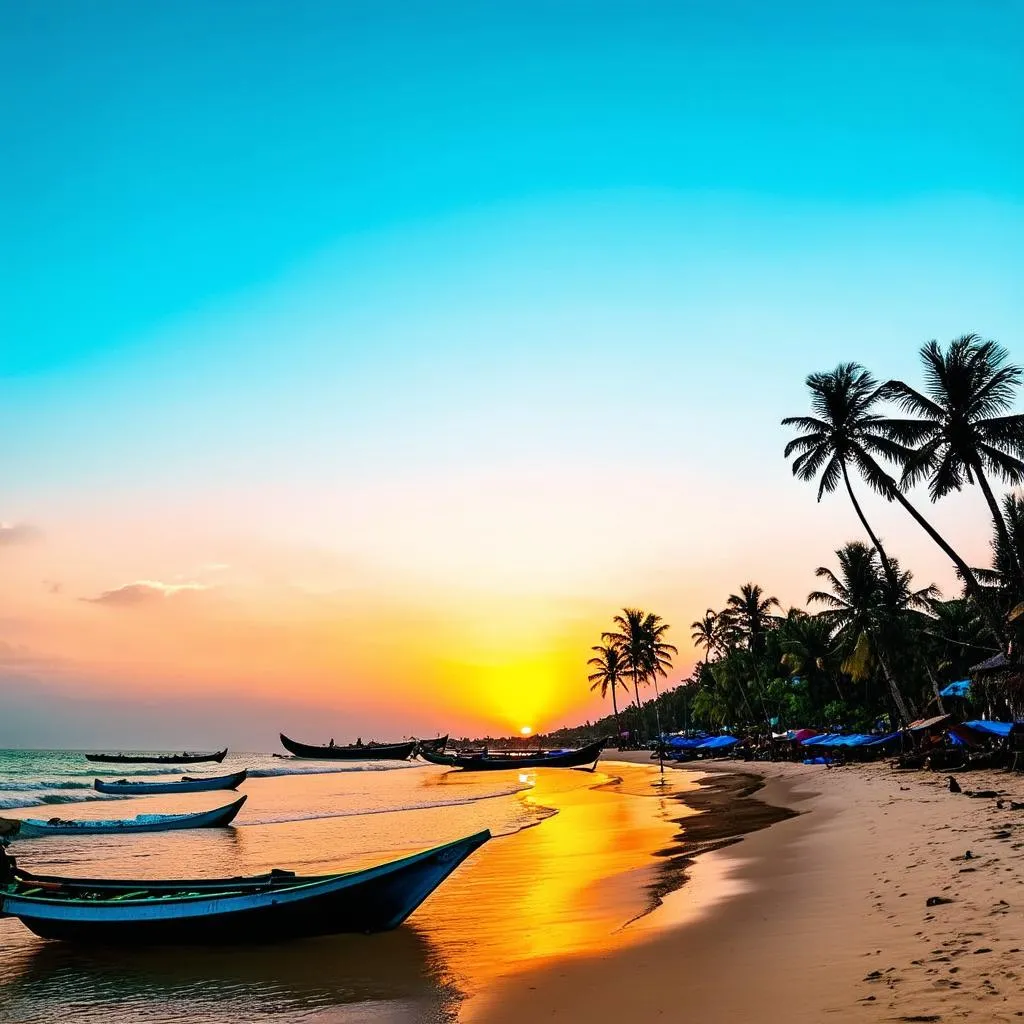 Mui Ne Beach at Sunset