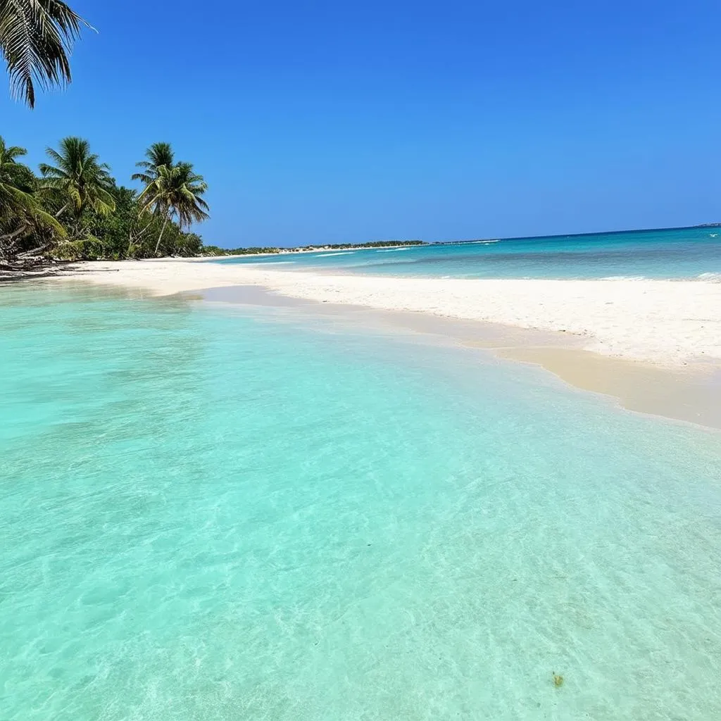 Tranquil beach scene in Mui Ne