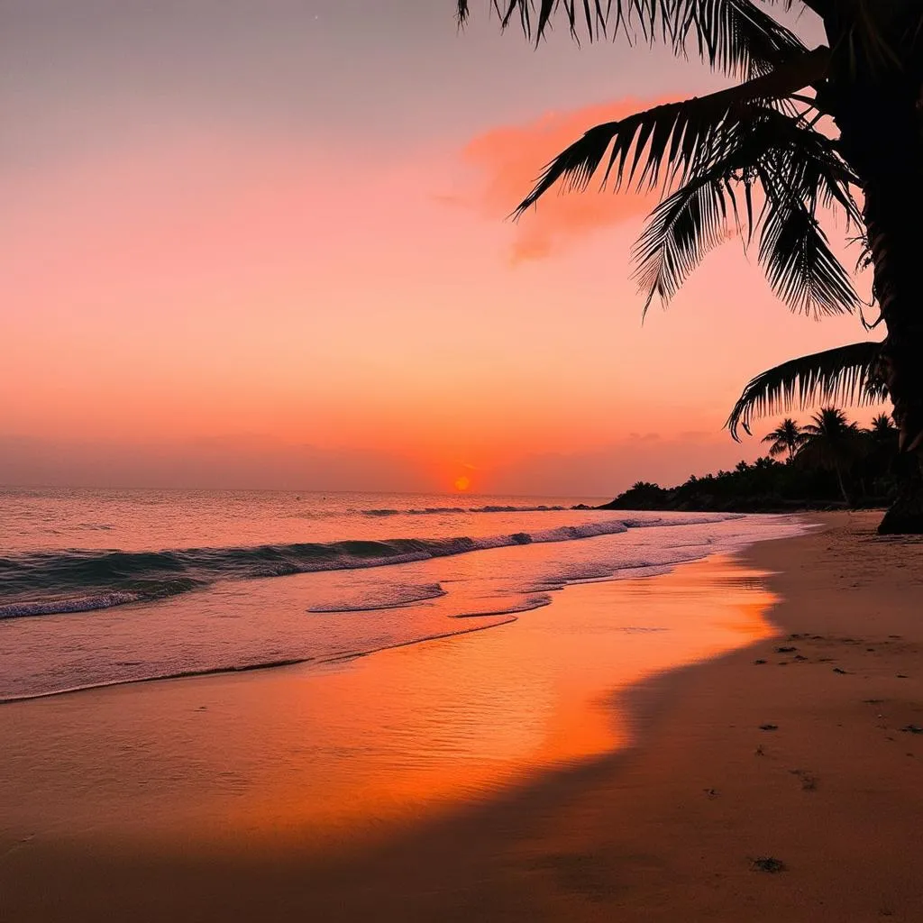 Mui Ne Beach at sunset