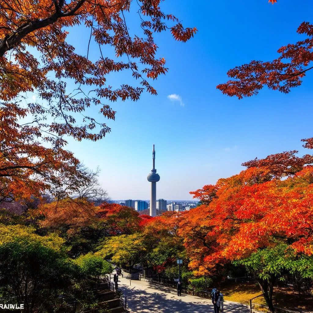 Namsan Park in Autumn