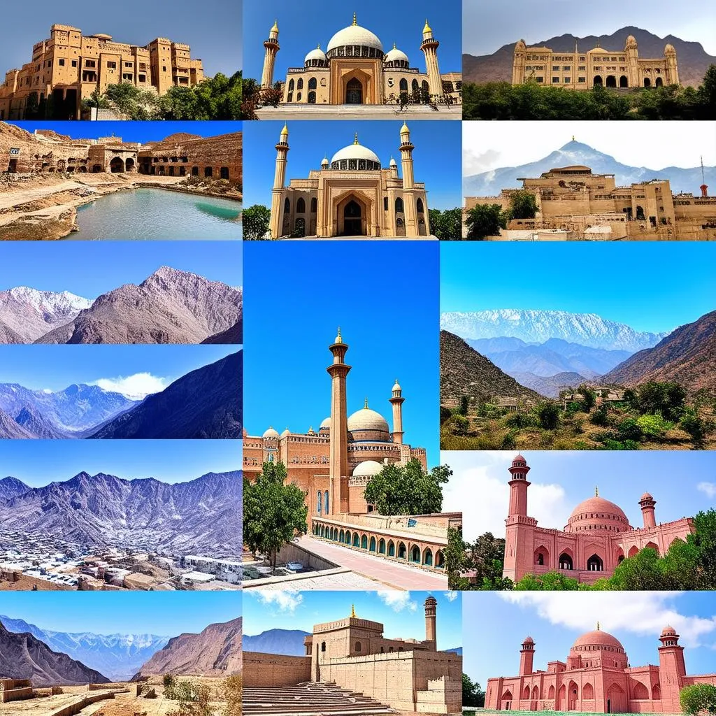 Pakistan Landmarks Collage