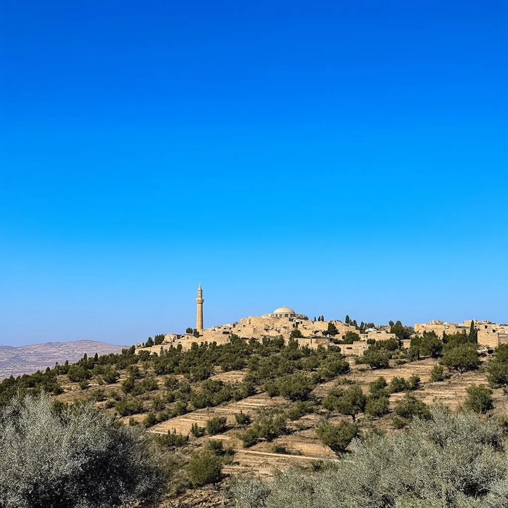 Scenic view of Palestinian landscape