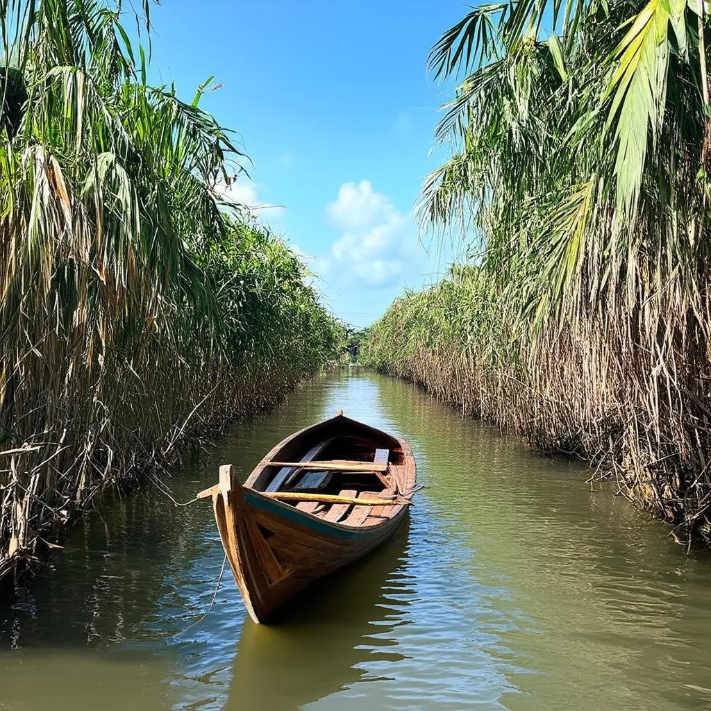 Boat trip in Phong Dien